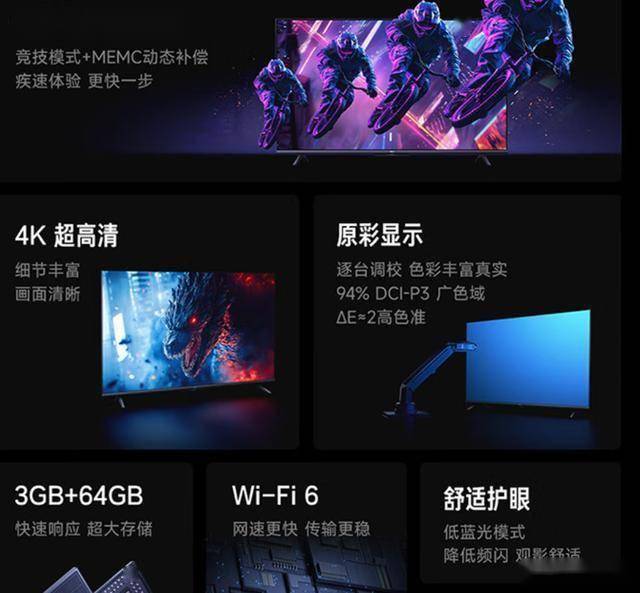 Pro 55节能版电视小家庭的高性价比之选爱游戏app最新登录入口Redmi A(图4)
